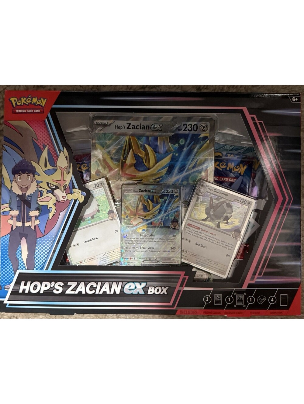Pokemon Hop's Zacian Ex Box Sealed Packs + Promos